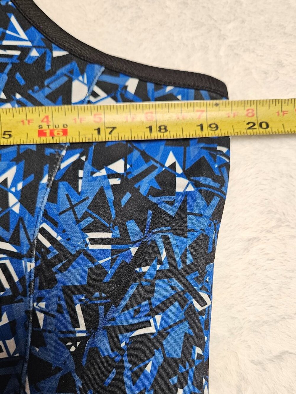 Grand Slam Performance Tennis Dress Blue Black Abstract Print Athletic L - Picture 8 of 14